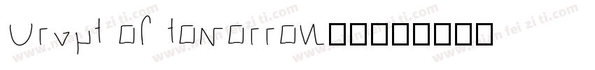 Crypt of tomorrow字体字体转换